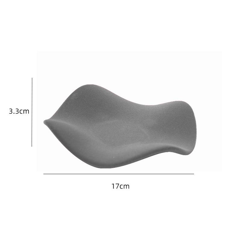 

Creative Flocking Ceramic Storage Tray Irregular Wave Shape Tray Jewelry Storage Trays Household Small Item Storage Trays