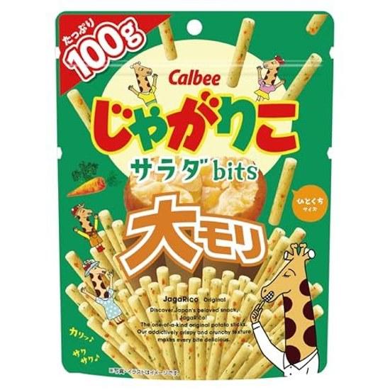 Calbee Jagariko Salat-Bits Großpackung 100g 12 Beutel