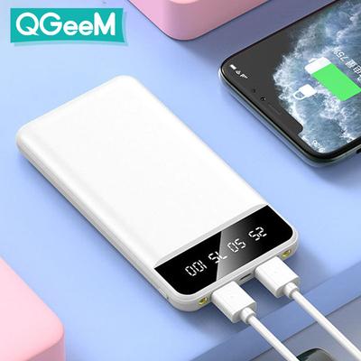 Caricatore portatile ultrasottile Stazione di cambio alimentazione mobile per caricabatterie portatile di grande capacità da 20000 mAh con luce a LED