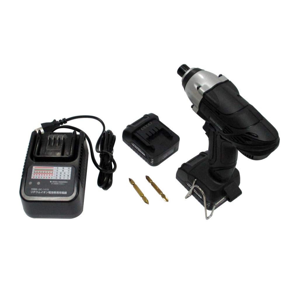 Shinko Shinko Seisakusho Cordless Impact Driver with 2 18cm (SHINKO) Units, DCID-1415W, DCID-1415W, Body Depth 22cm, Body Height 9cm, Body Width