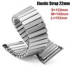 22mm Expansion Strap Elastic Stainless Steel Watchband Wristwatch Universal Flat Head Watch Strap for Men Women Belt Accessories