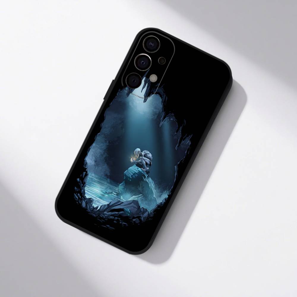Custodia per Telefono L-Signore degli A-Anelli Gollum Per Samsung S25,S24,S21,S22,S23,S30,Ultra,S20,Plus,Fe,Lite,5G Copertura Nera