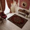 Vintage Floral Area Rug Cream Red and Gold Wildflower Design Living Room and Bedroom Retro Home Decoration Carpets