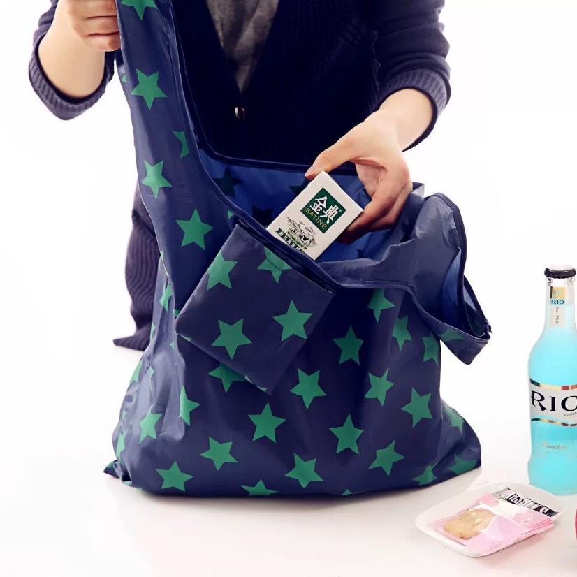 Foldable Cotton Shopping Bag - Eco-Friendly, Fashionable, and Portable Grocery Tote