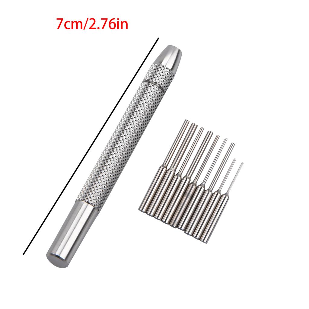 0.5mm-1.6mm Bit Stainless Steel Watch Band Link Remover Bracelet Remover Pin Punch Tool 9 In 1 Watch Accessories