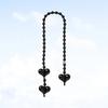 Glass Rice Beads Double Love Bag Pendant Y2K Charm Beads Keyring  Hanging Accessory