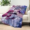 Game Wuthering Waves Carlotta Blanket Plush Nap Sofa Rug for Living Room Warm Office Bedroom Birthday Home Travel Kid Gifts