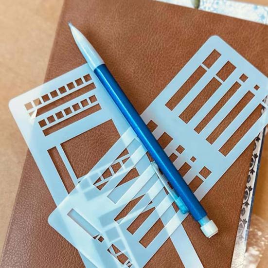 Flexible Record Templates Planner Stencil Set Compatible with Coils Discs Rings Drawing And Checklist Templates for Dot Grid Journals