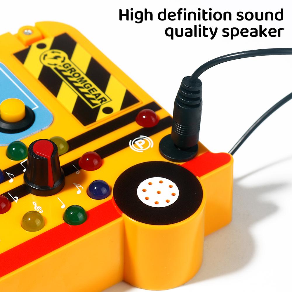 LED Light-Up Switch, Stress Relief Board Travel Toy, Montessori Activity Board, Bus Sensory Board Toy,