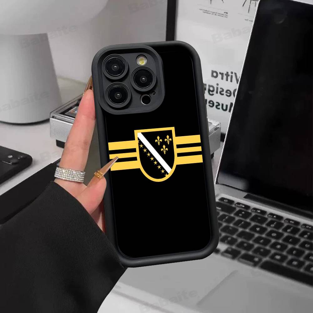 Bosnia And Herzegovina Passport Phone Case For IPhone 17 16 15 14 13 12 11 Pro Max Plus Silicone Shockproof Case