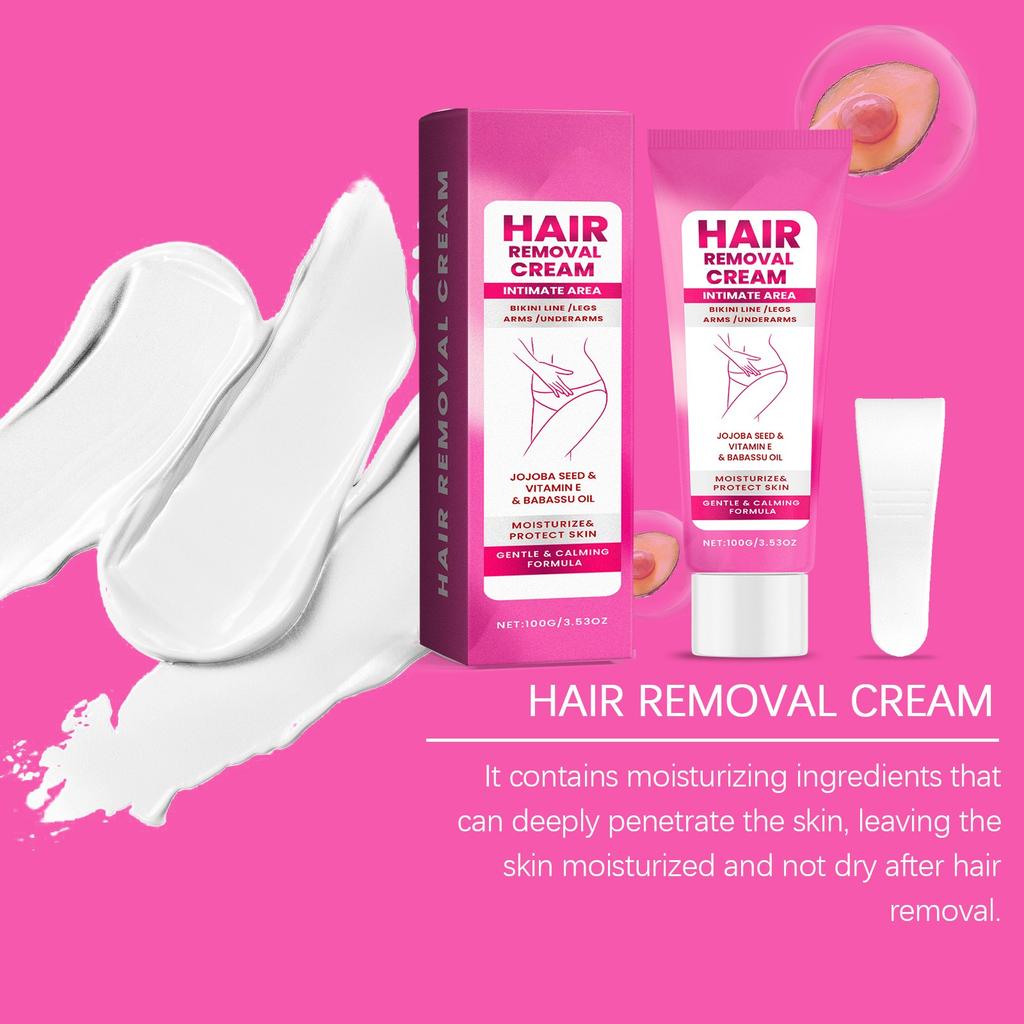 Milde Haarentfernungscreme, Und schnelle Haarentfernung, Nicht reizend, Haarentfernungscreme für glatte Haut