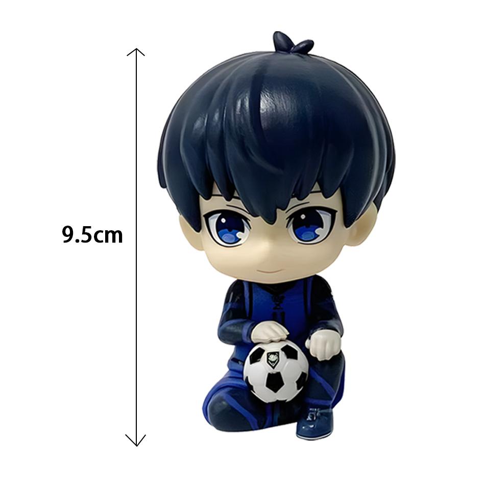 Anime Cute Nagi Yisagi Isagi Yoichi Sitting Action Figure PVC Doll Tabletop Model Anime Peripheral Creative Toys Gift