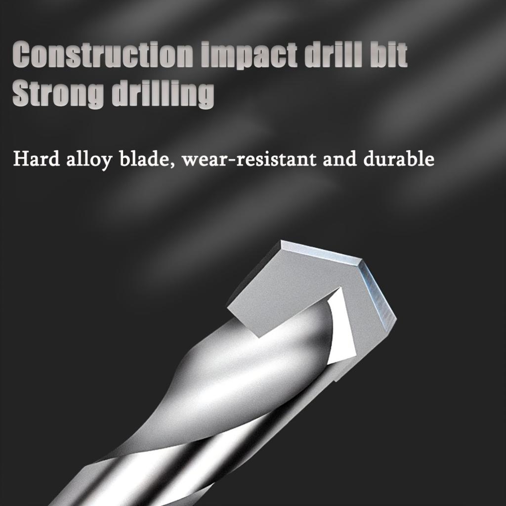5pcs Professional Carbide Drill Bit Set for Masonry, Concrete, Glass, Tile, Brick - Durable Metal Drill Bits for Home Decor, DIY Projects