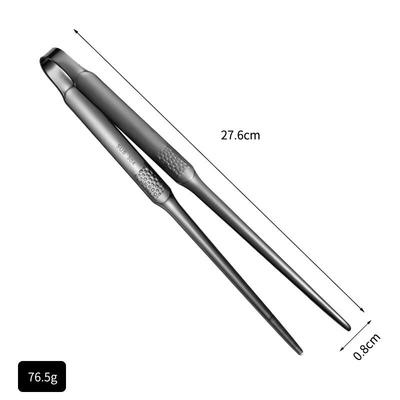 Zhi Shi Stainless Steel Hammered BBQ Food Tongs