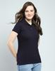MONTE CARLO Damen T-Shirt mit festem Kragen