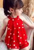 Sai Minnie Mouse Cosplay Set for Girls, Cotton, with Ribbon on the Back, Perfect for Christmas, Spring, Summer, Fall, and Winter, Polka Dots, Cute