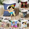 Classic Fairy Tale P-Pinocchio Animation Pillow Case Square Pillow Bedroom Sofa Leisure Comfort LivingRoom Home Decoration 40X40