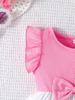 Infant Toddler Girl Floral Butterfly Dress, Ruffle Sleeve Bow Accent Dress, Casual Summer Outfit 6-36M