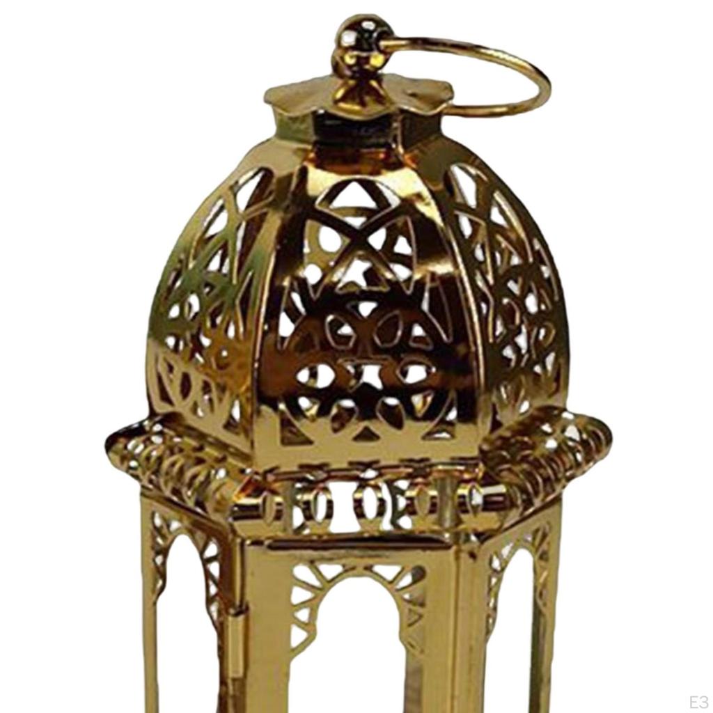 Candle Lantern Decorative, Patio Decor Holder Wind Lamp Candlestick for Indoor and