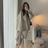 Korean Style Women's Small Winter Wool Coat with Quilted Lining - Non-Trendy