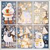 Santa Claus Tree, Static Window Lattice, Scene Arrangement, Glass Door Stickers, Window Display, Reindeer, Snowman