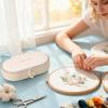 Kleines Nähset Reiseformat Doppellagiges Etui Bastel-Reparatur-Projekt-Set Für Geschäftsreise Outdoor-Abenteuer Wohnheim Tägliches Pendeln