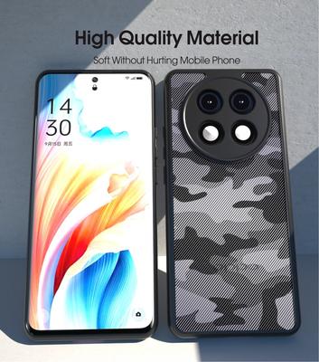 IBMRS for Oppo  F27 Pro/F27 Pro+/A3 Pro Shockproof Phone Case,Military Grade Protection Camo Clear Transparent Case