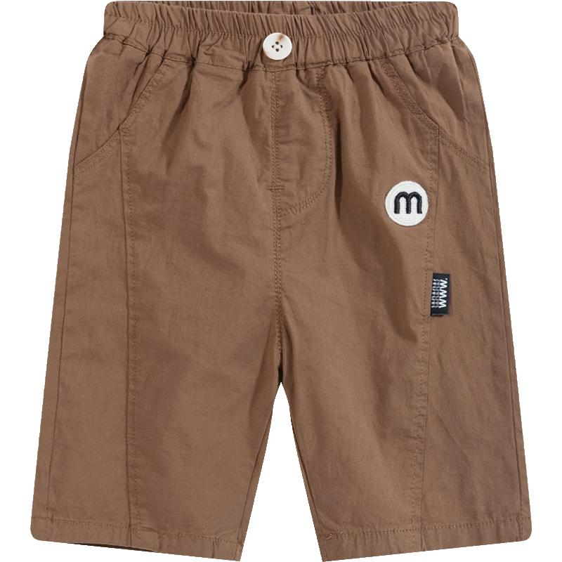 Beibeiyi Boy s Solid Color Casual Cropped Pants 130