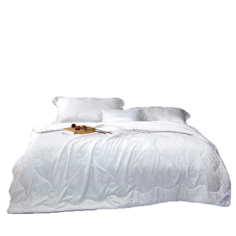 

FUANNA Jacquard Cotton & Mulberry Silk Summer Quilt