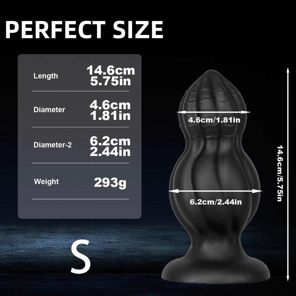 Silicone Double Bead Anal Plug For Men And Women  Anal Masturbation Device  Anal Cerclar Anal Dilation Device Sex Toy