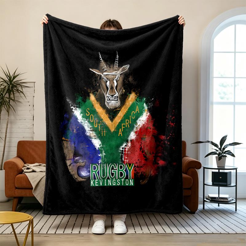 Νότια Αφρική Springboks Μαλακό και άνετο φανελένιο Κατάλληλο για καναπέδες σαλόνια υπαίθριο κάμπινγκ ταξίδια και επίσης κάνει ένα υπέροχο δώρο επετείου