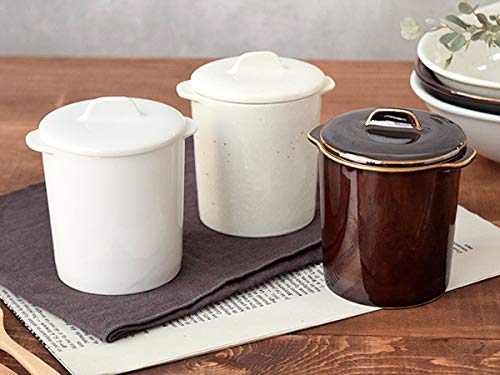 Nádobí East Chawanmushi Japonská kavárna ve stylu Japonekotto s víkem Sada 2 napařovací mísy Cocotte Polévka Cup Dezert Cup Set 2 s (Bílá, víko)