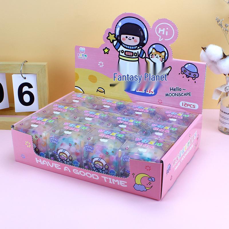 Colorful Planet Stress Relief Ball - Creative Decompression Beads Toy