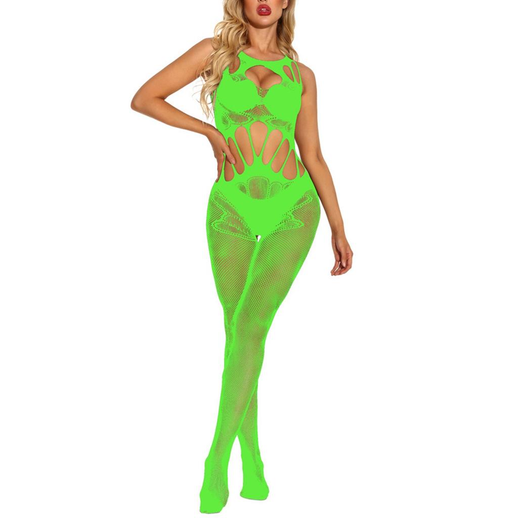 Ladies Sexy Lingerie Multicolor Lace Hollow Out Bag Hip Big Elastic Mesh Suit