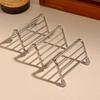 1pcs Stainless Steel Soap Dish with Wave Design Ceramic Tray for Bathroom Countertop Vanity Kitchen Organizer Organization