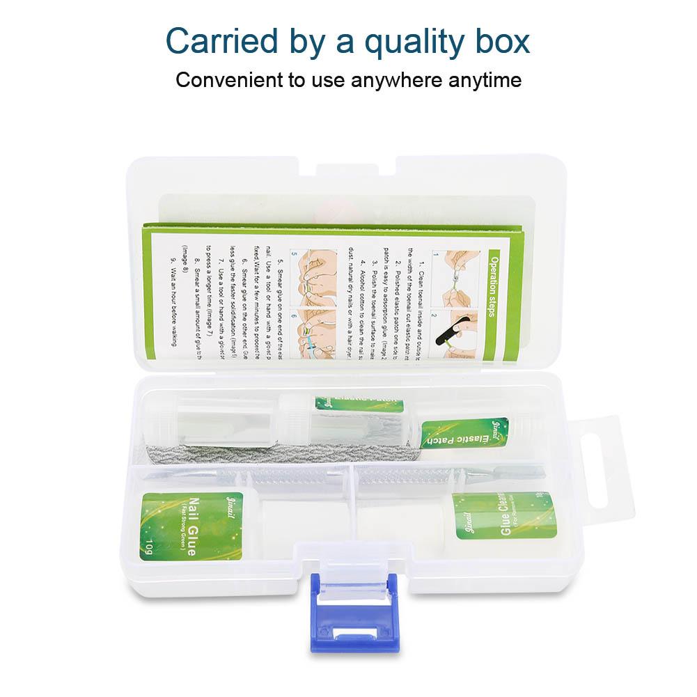 

7Pcs Pedicure Ingrown Toenail Correction Recover Tool Set Nail Pusher Ingrown Patch
