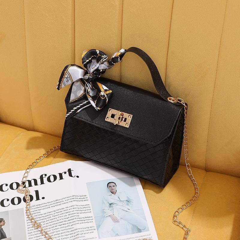 Bag spring new fashion simple women's bag design silk scarf handbag shoulder messenger bag