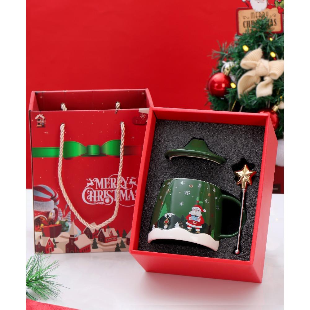 Christmas Mug High Value Creative Ceramic Cup Santa Coffee Cup Gift Box Souvenir Water Cup Gift