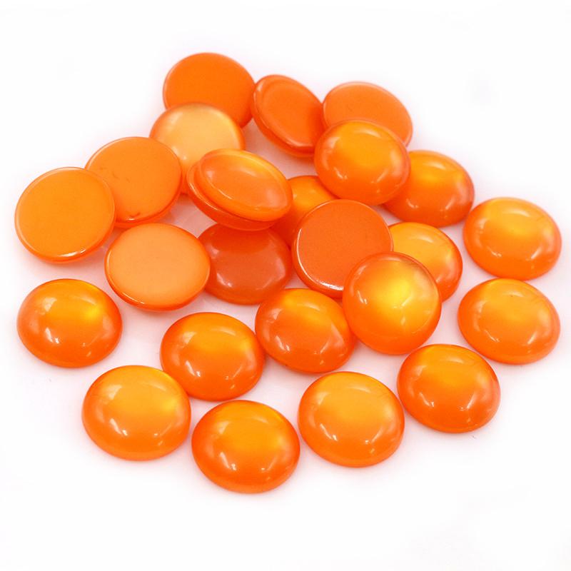 

New Fashion 40pcs 8 10 12mm Mix Colors Cat s eye Series Flat back Resin Cabochons Jewelry Accessories Wholesale Supplies 8mm