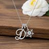 Barbie necklace [Original design] Letter Snowflake-D, cold temperament, high-end, niche and versatile, ins style, high-looking, romantic ZJYXL-HJ-039