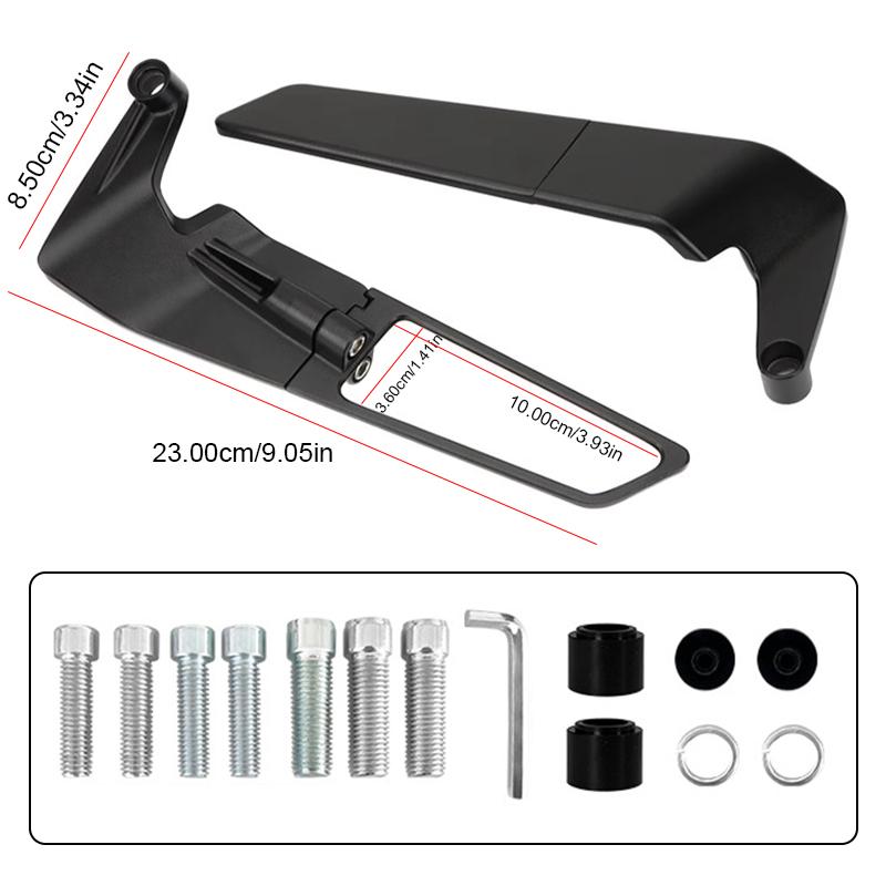 

Алюминиевые зеркала для мотоциклов SEAMETAL с резьбовыми болтами 8 мм и 10 мм, ветровое стекло высокой четкости 1 set