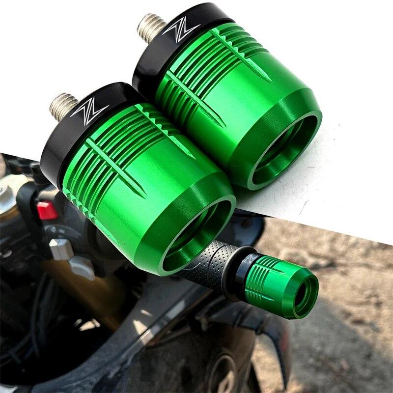 Motorcycle Aluminum Handlebar Handle Bar Ends Anti Vibration Plug for KAWASAKI Z900 Z900RS Z1000/SX Z400 Z750 Z800 Accessories