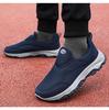 Women's Slip-On Walking Shoes for Couples, Casual Style for Middle-Aged & Elderly, Soft Sole, Shallow Mouth Design