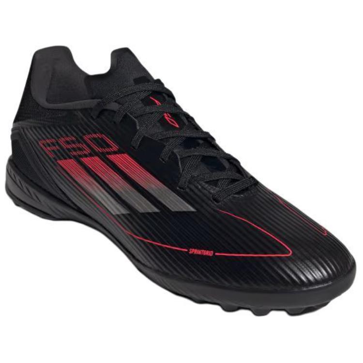 Adidas F50 League TF Soft Comfortable Non-Slip Durable Soccer Shoes Unisex Soccer Shoes Black Red IE1232