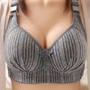 Dünner Sommer-BH für mittleres Alter, 3D-Raffung, kabellos, verstellbare Unterwäsche, weiche, atmungsaktive, lässige Anti-Sagging-Bralette für Damen