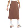 Nike Solid Color High Waist Midi A-Line Skirt Women Skirts Brown DM6169-215