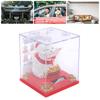 Solar Powered Waving Cat Good Luck Fortune Ornament   Welcoming Decor with Clear Cover