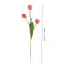 Artificial Flowers Core Content 3 Head Silk Tulips with Retro Ins Style for Dining Table and Living Room Decoration Ideal