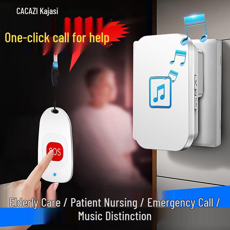 Elderly Wireless Remote Emergency Call Button & Doorbell System