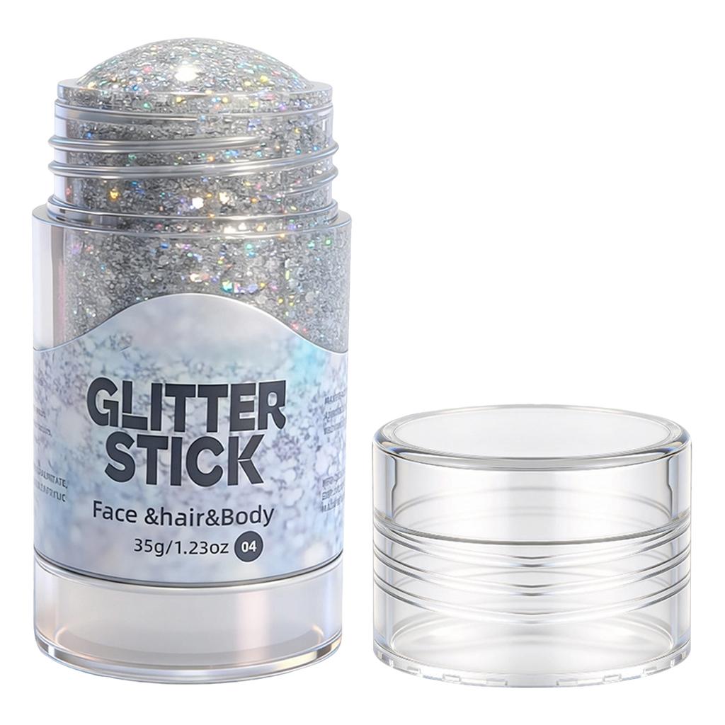 Body Glitter Stick, Body Decoration for Parties and Festivals, Glitter Stick for Skin , 1 Count